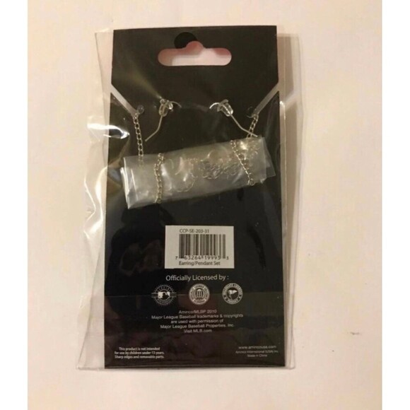 NCAA North Carolina State University Pendant and Earrings Set - Picture 2 of 2